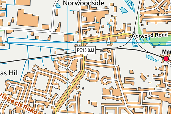PE15 8JJ map - OS VectorMap District (Ordnance Survey)