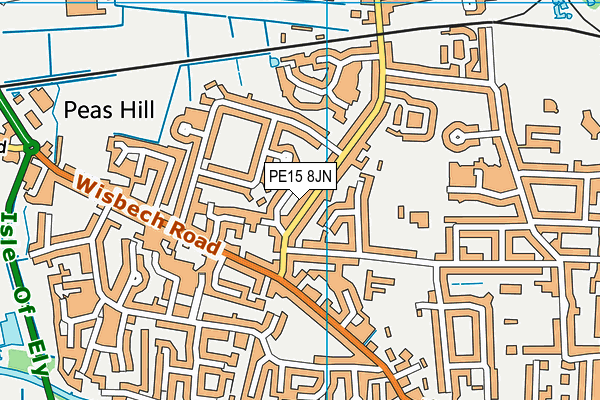 PE15 8JN map - OS VectorMap District (Ordnance Survey)
