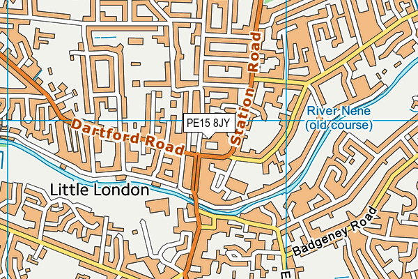 PE15 8JY map - OS VectorMap District (Ordnance Survey)