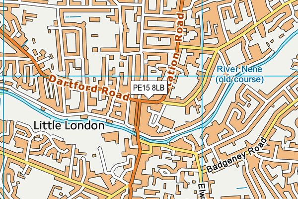 PE15 8LB map - OS VectorMap District (Ordnance Survey)