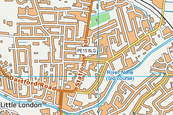 PE15 8LG map - OS VectorMap District (Ordnance Survey)
