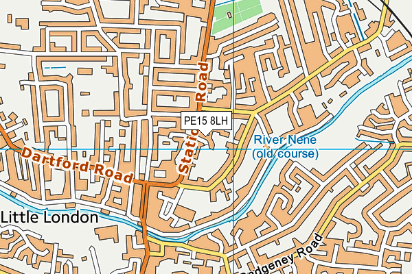 PE15 8LH map - OS VectorMap District (Ordnance Survey)