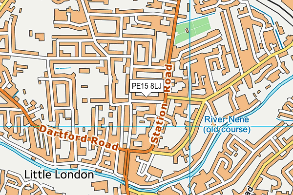 PE15 8LJ map - OS VectorMap District (Ordnance Survey)