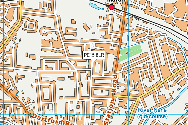 PE15 8LR map - OS VectorMap District (Ordnance Survey)