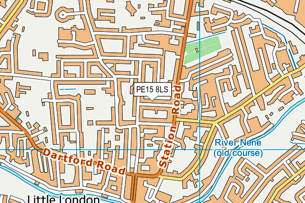 PE15 8LS map - OS VectorMap District (Ordnance Survey)