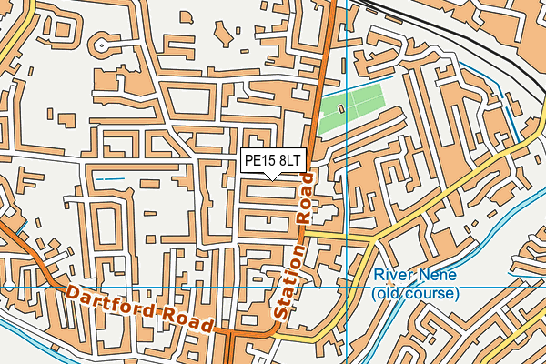 PE15 8LT map - OS VectorMap District (Ordnance Survey)