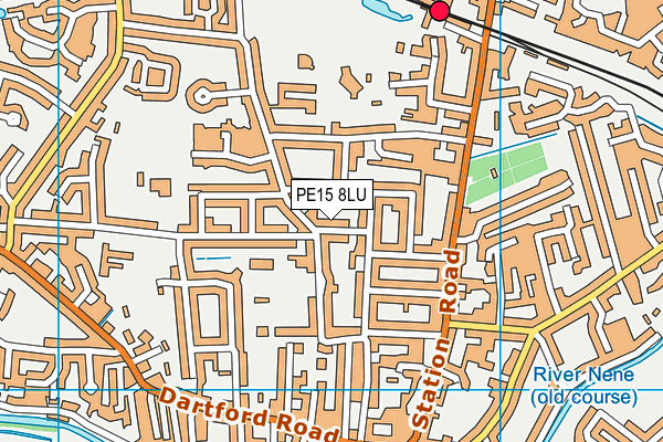 PE15 8LU map - OS VectorMap District (Ordnance Survey)