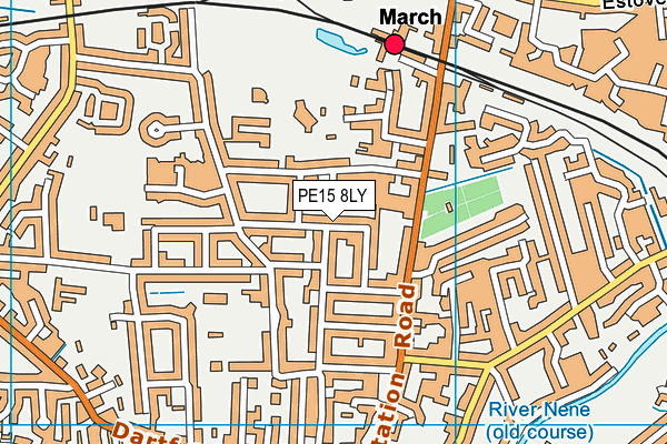 PE15 8LY map - OS VectorMap District (Ordnance Survey)