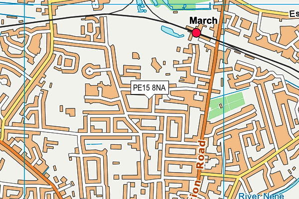 PE15 8NA map - OS VectorMap District (Ordnance Survey)