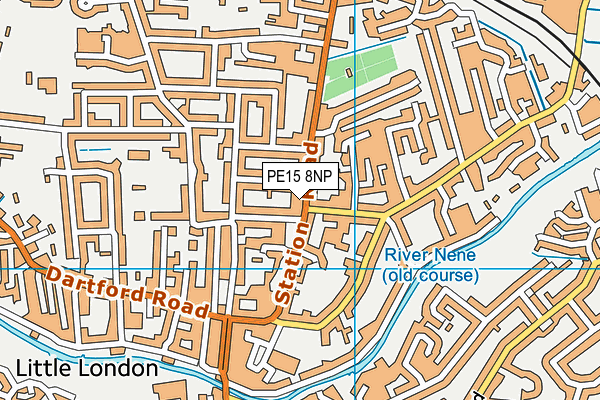 PE15 8NP map - OS VectorMap District (Ordnance Survey)