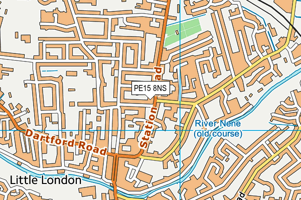 PE15 8NS map - OS VectorMap District (Ordnance Survey)