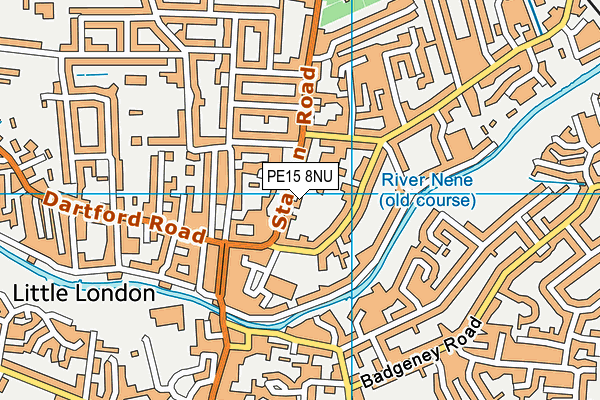 PE15 8NU map - OS VectorMap District (Ordnance Survey)