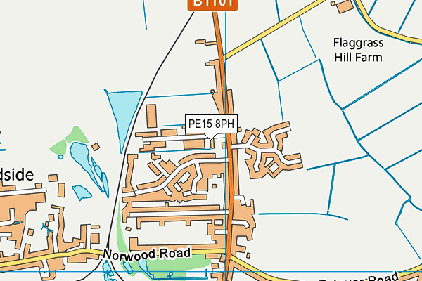 PE15 8PH map - OS VectorMap District (Ordnance Survey)