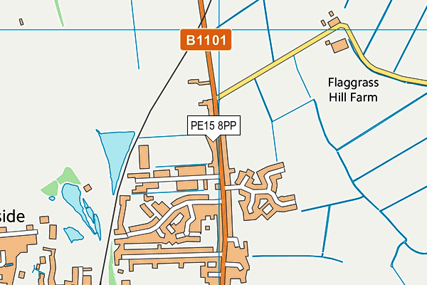 PE15 8PP map - OS VectorMap District (Ordnance Survey)