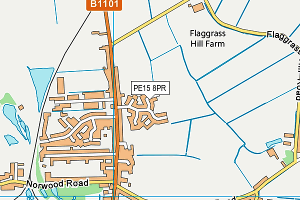 PE15 8PR map - OS VectorMap District (Ordnance Survey)