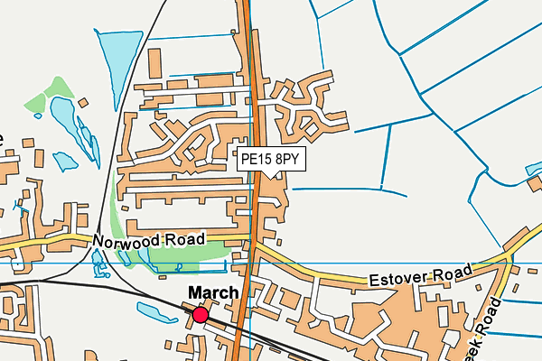 PE15 8PY map - OS VectorMap District (Ordnance Survey)