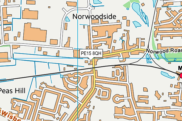 PE15 8QH map - OS VectorMap District (Ordnance Survey)