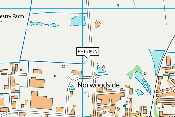 PE15 8QN map - OS VectorMap District (Ordnance Survey)