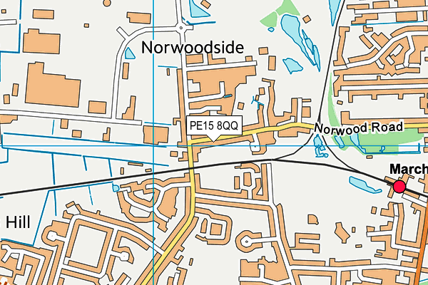 PE15 8QQ map - OS VectorMap District (Ordnance Survey)