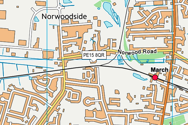 PE15 8QR map - OS VectorMap District (Ordnance Survey)