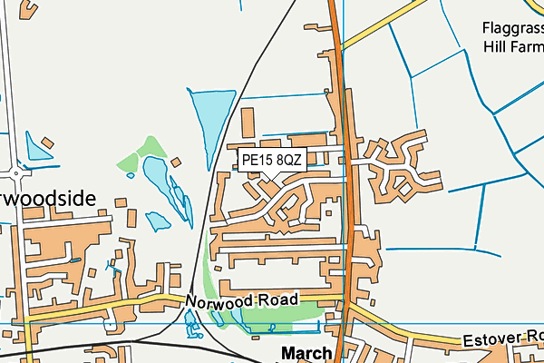 PE15 8QZ map - OS VectorMap District (Ordnance Survey)