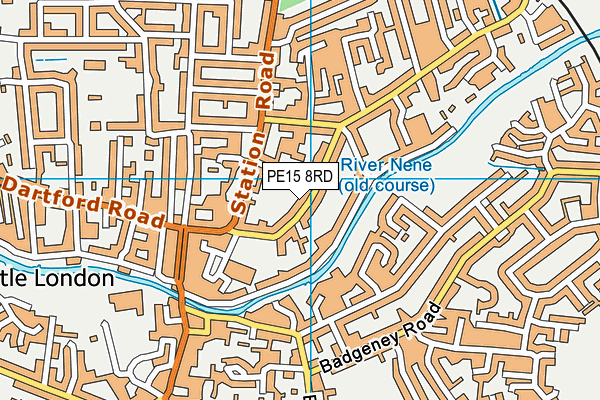 PE15 8RD map - OS VectorMap District (Ordnance Survey)