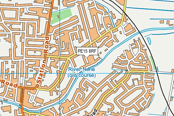 PE15 8RF map - OS VectorMap District (Ordnance Survey)