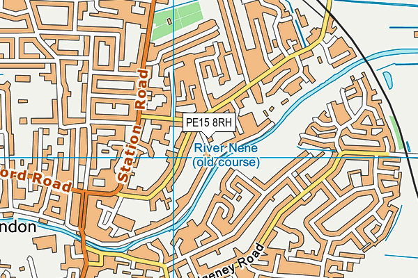 PE15 8RH map - OS VectorMap District (Ordnance Survey)