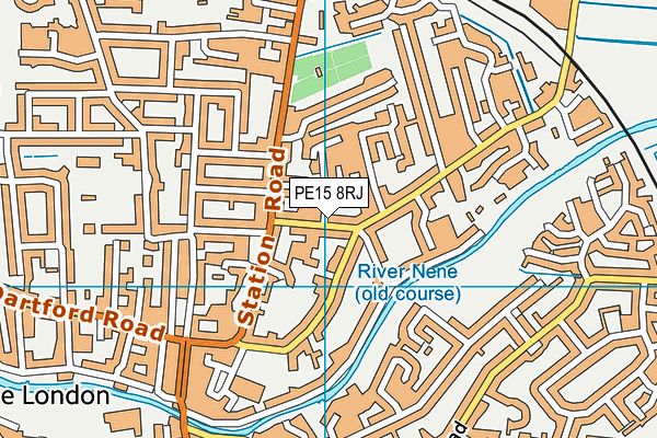 PE15 8RJ map - OS VectorMap District (Ordnance Survey)