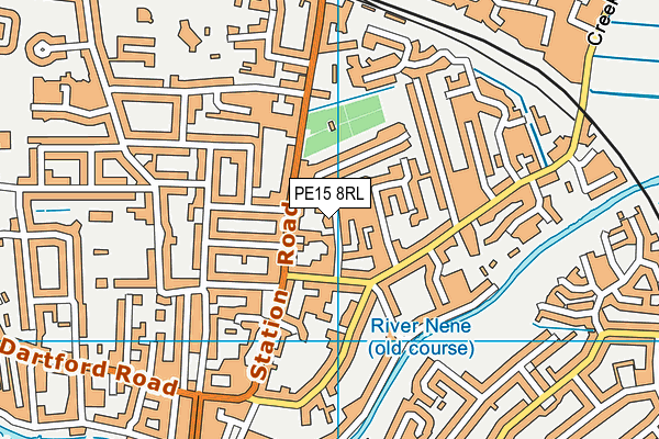 PE15 8RL map - OS VectorMap District (Ordnance Survey)