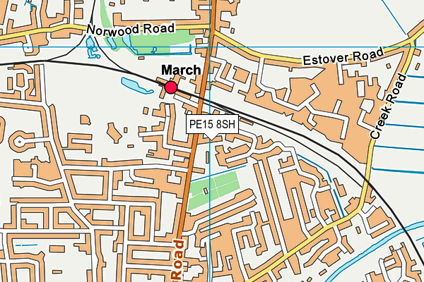 PE15 8SH map - OS VectorMap District (Ordnance Survey)