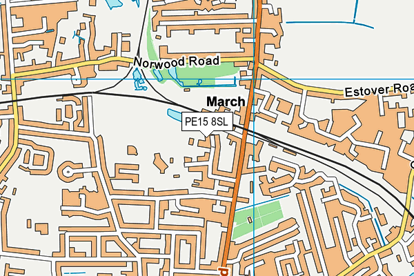 PE15 8SL map - OS VectorMap District (Ordnance Survey)