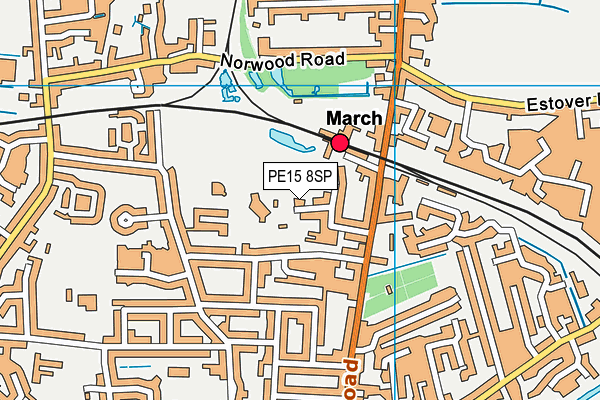 PE15 8SP map - OS VectorMap District (Ordnance Survey)