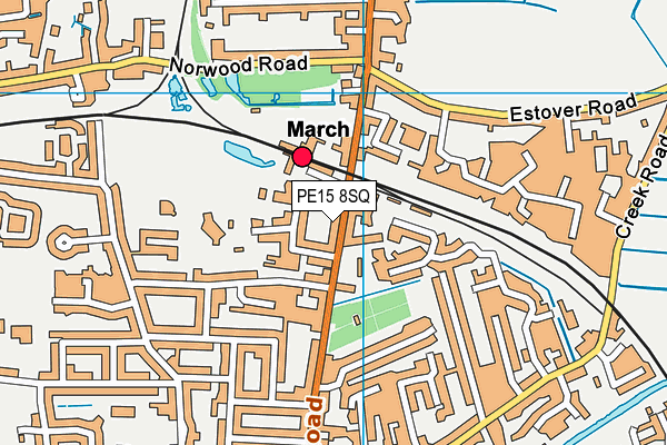 PE15 8SQ map - OS VectorMap District (Ordnance Survey)