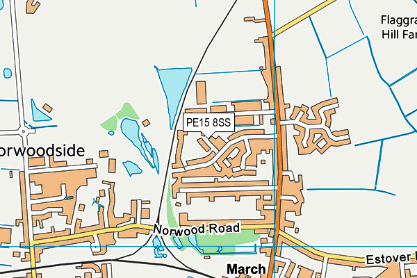 PE15 8SS map - OS VectorMap District (Ordnance Survey)