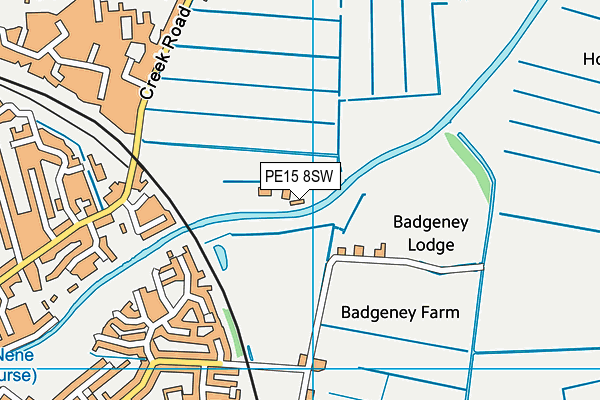 PE15 8SW map - OS VectorMap District (Ordnance Survey)