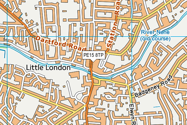 PE15 8TP map - OS VectorMap District (Ordnance Survey)