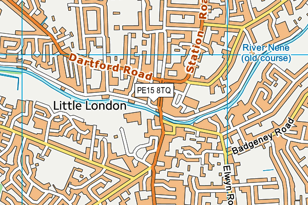 PE15 8TQ map - OS VectorMap District (Ordnance Survey)