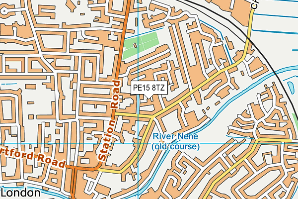 PE15 8TZ map - OS VectorMap District (Ordnance Survey)