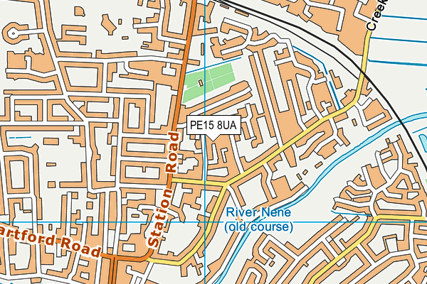 PE15 8UA map - OS VectorMap District (Ordnance Survey)