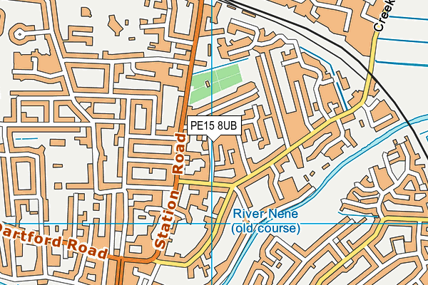 PE15 8UB map - OS VectorMap District (Ordnance Survey)
