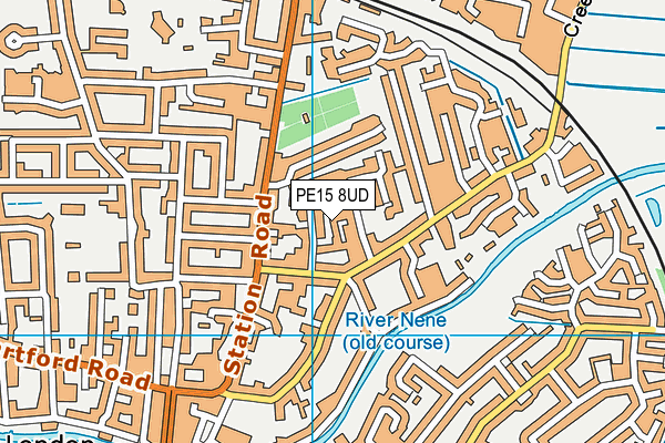 PE15 8UD map - OS VectorMap District (Ordnance Survey)