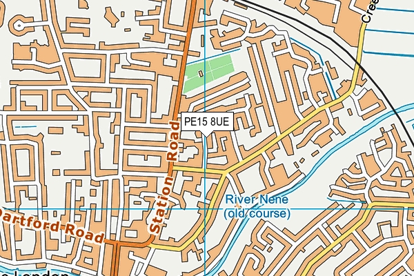 PE15 8UE map - OS VectorMap District (Ordnance Survey)