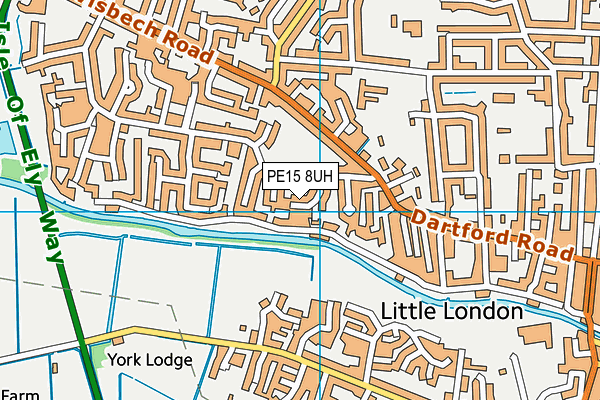 PE15 8UH map - OS VectorMap District (Ordnance Survey)