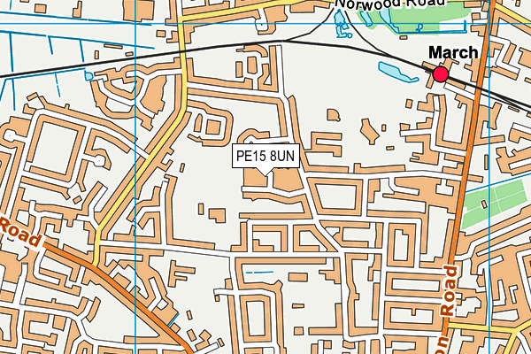 PE15 8UN map - OS VectorMap District (Ordnance Survey)