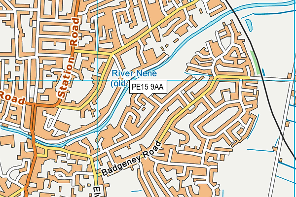 PE15 9AA map - OS VectorMap District (Ordnance Survey)