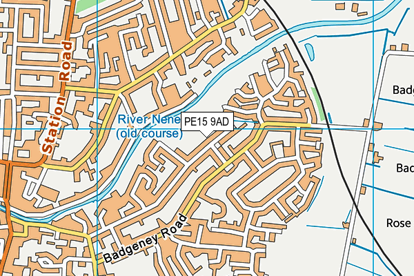 PE15 9AD map - OS VectorMap District (Ordnance Survey)