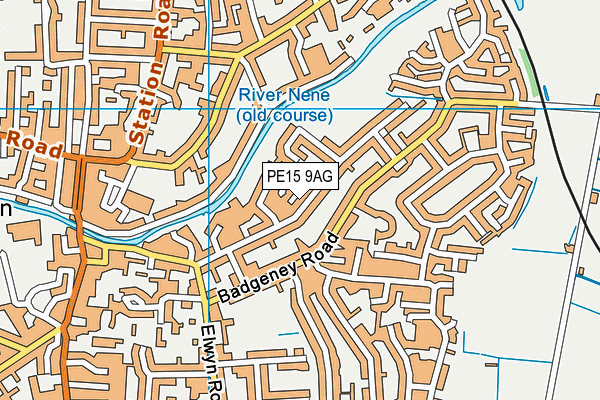 PE15 9AG map - OS VectorMap District (Ordnance Survey)