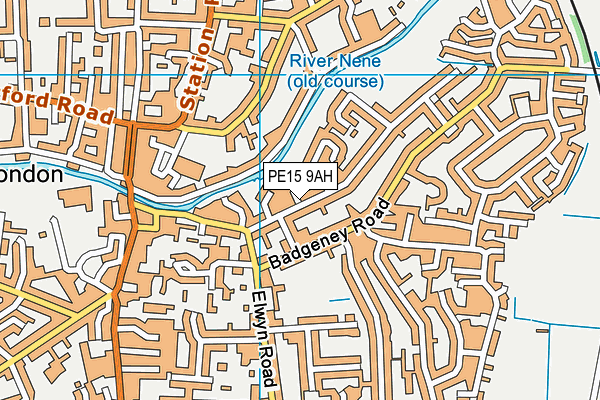 PE15 9AH map - OS VectorMap District (Ordnance Survey)