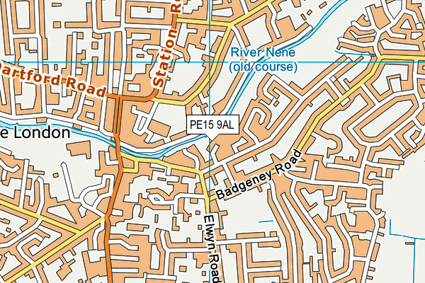 PE15 9AL map - OS VectorMap District (Ordnance Survey)
